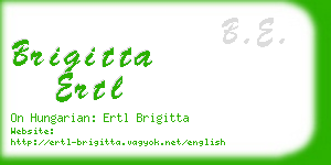 brigitta ertl business card